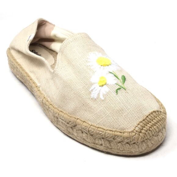 Soludos Shoes - Soludos Daisy Smoking Slipper Woman's Size 9.5 Canvas Espadrille Flat Shoes